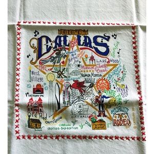 Catstudio Dallas Dishtowel Handmade NWT